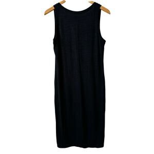 GAP Women's Tank Midi Dress Black Size XS Minimalist Neutral Lagenlook